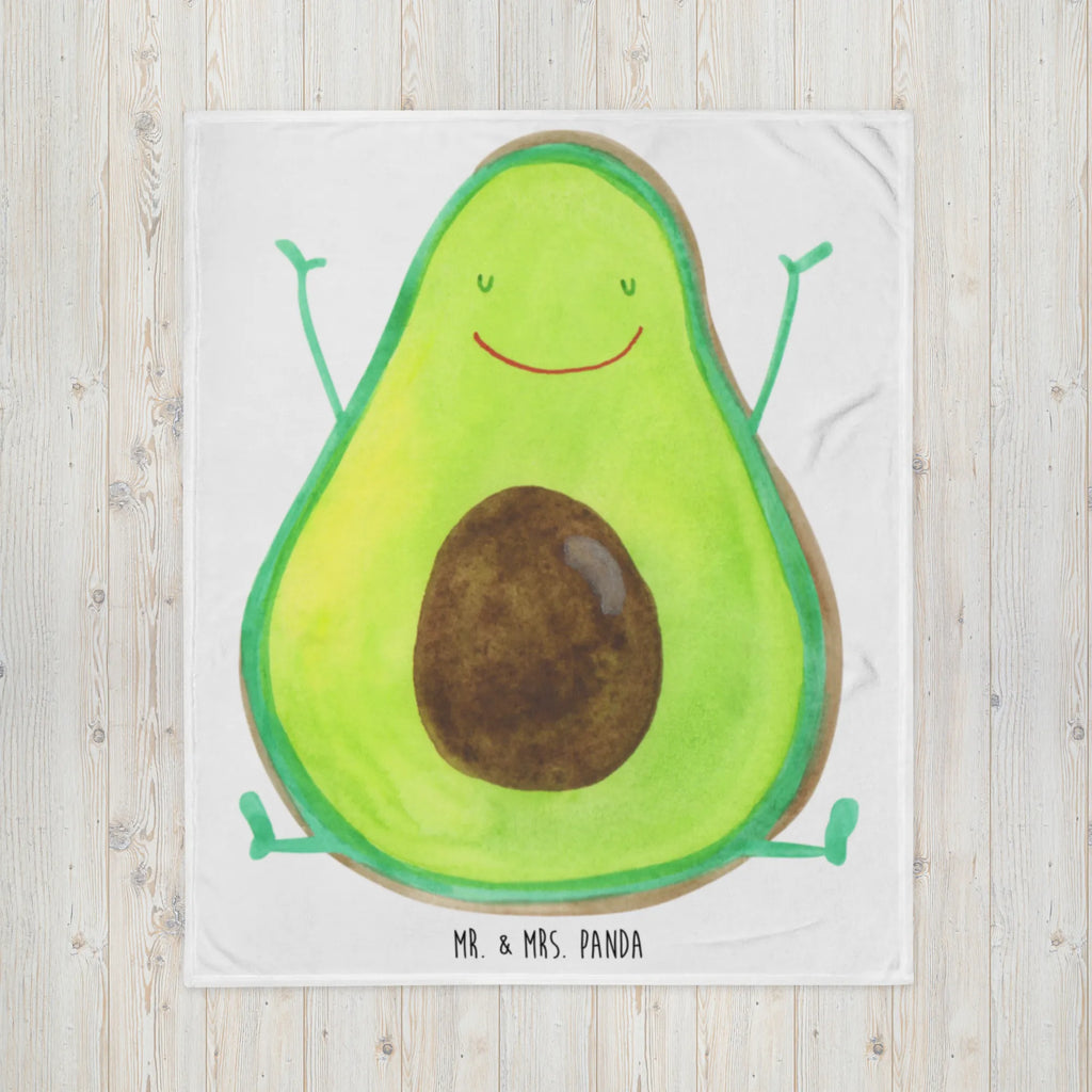 Kuscheldecke Avocado Glücklich Decke, Wohndecke, Tagesdecke, Wolldecke, Sofadecke, Avocado, Veggie, Vegan, Gesund, Chaos