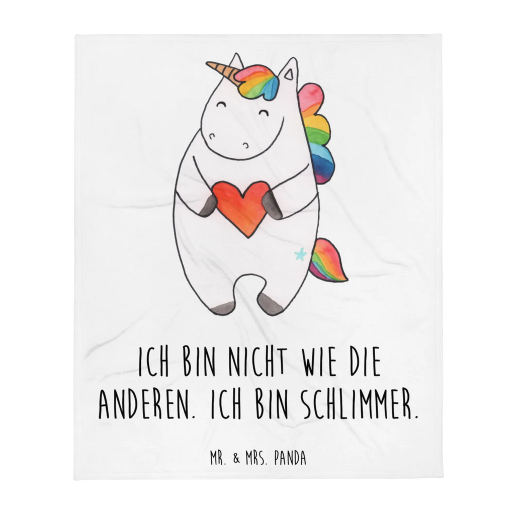 Kuscheldecke Einhorn Herz Decke, Wohndecke, Tagesdecke, Wolldecke, Sofadecke, Einhorn, Einhörner, Einhorn Deko, Unicorn, Herz, schlimm, böse, witzig, lustig, Freundin, anders, bunt