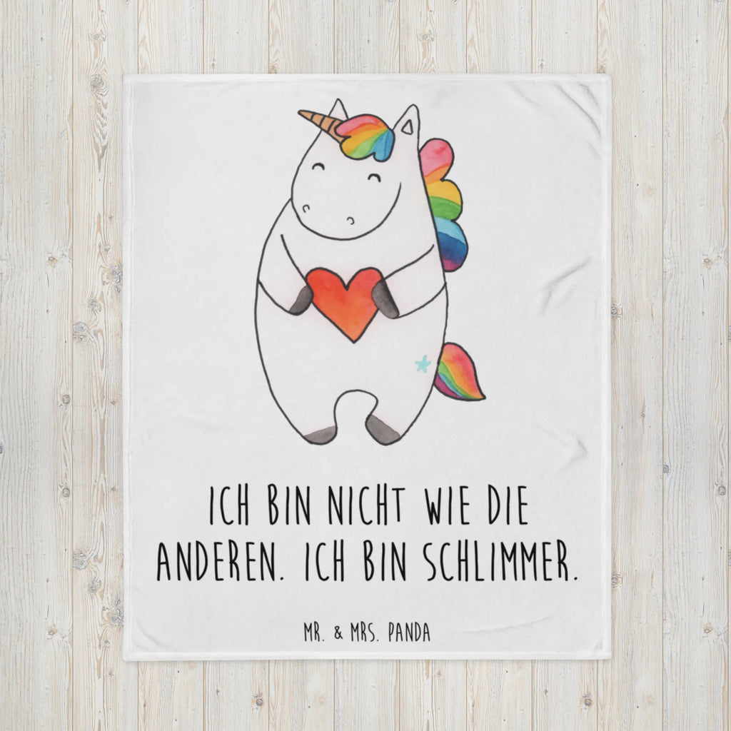 Kuscheldecke Einhorn Herz Decke, Wohndecke, Tagesdecke, Wolldecke, Sofadecke, Einhorn, Einhörner, Einhorn Deko, Unicorn, Herz, schlimm, böse, witzig, lustig, Freundin, anders, bunt