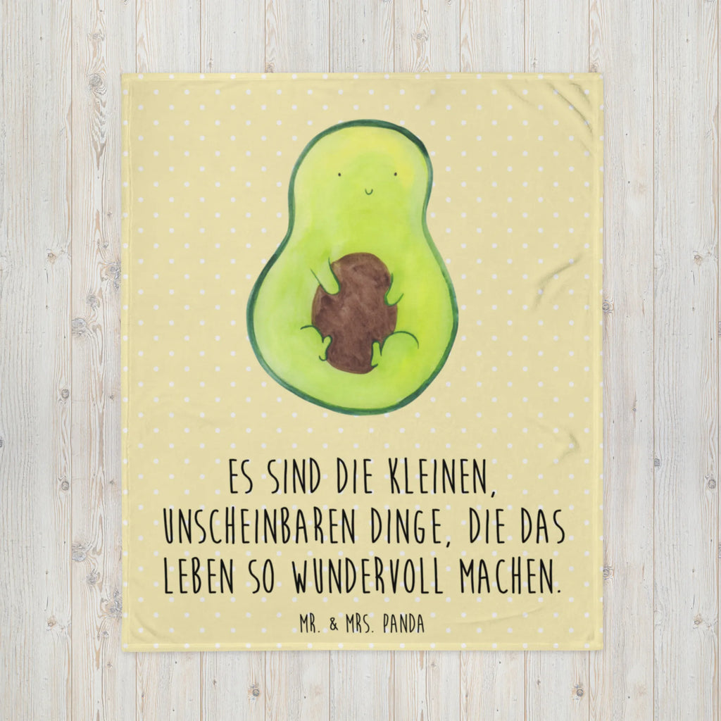 Kuscheldecke Avocado mit Kern Decke, Wohndecke, Tagesdecke, Wolldecke, Sofadecke, Avocado, Veggie, Vegan, Gesund, Avokado, Avocadokern, Kern, Pflanze, Spruch Leben