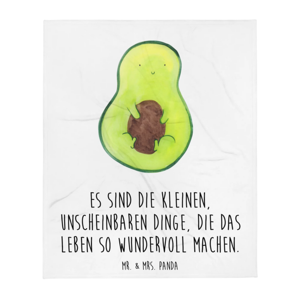 Kuscheldecke Avocado mit Kern Decke, Wohndecke, Tagesdecke, Wolldecke, Sofadecke, Avocado, Veggie, Vegan, Gesund, Avokado, Avocadokern, Kern, Pflanze, Spruch Leben