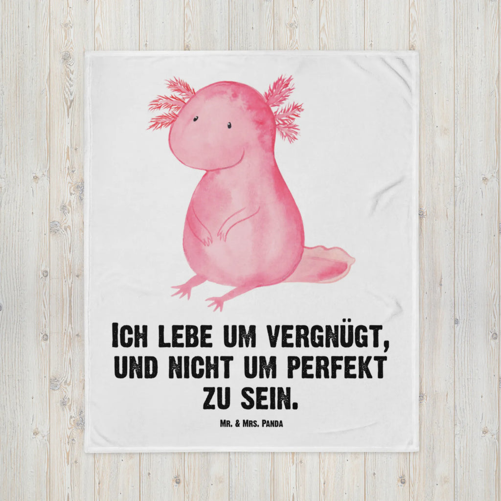 Kuscheldecke Axolotl Decke, Wohndecke, Tagesdecke, Wolldecke, Sofadecke, Axolotl, Molch, Axolot, vergnügt, fröhlich, zufrieden, Lebensstil, Weisheit, Lebensweisheit, Liebe, Freundin