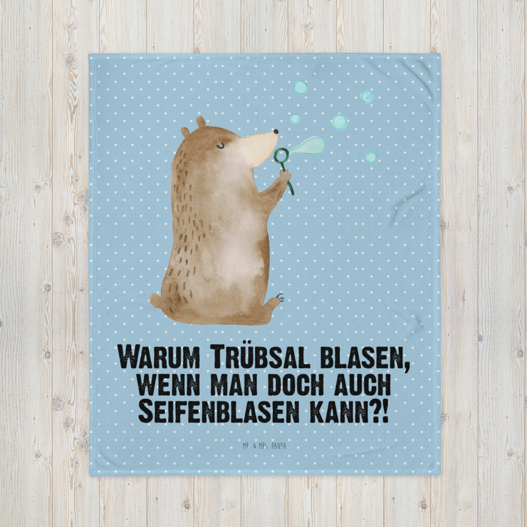 Kuscheldecke Bär Seifenblasen Decke, Wohndecke, Tagesdecke, Wolldecke, Sofadecke, Bär, Teddy, Teddybär, Seifenblasen Bär Lustig Sein Glücklich Traurig Happy