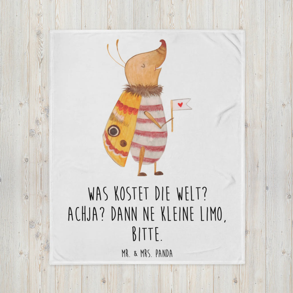 Kuscheldecke Nachtfalter Fähnchen Decke, Wohndecke, Tagesdecke, Wolldecke, Sofadecke, Tiermotive, Gute Laune, lustige Sprüche, Tiere, Nachtfalter, Käfer, Spruch lustig, Spruch witzig, süß, niedlich, Küche Deko, Was kostet die Welt