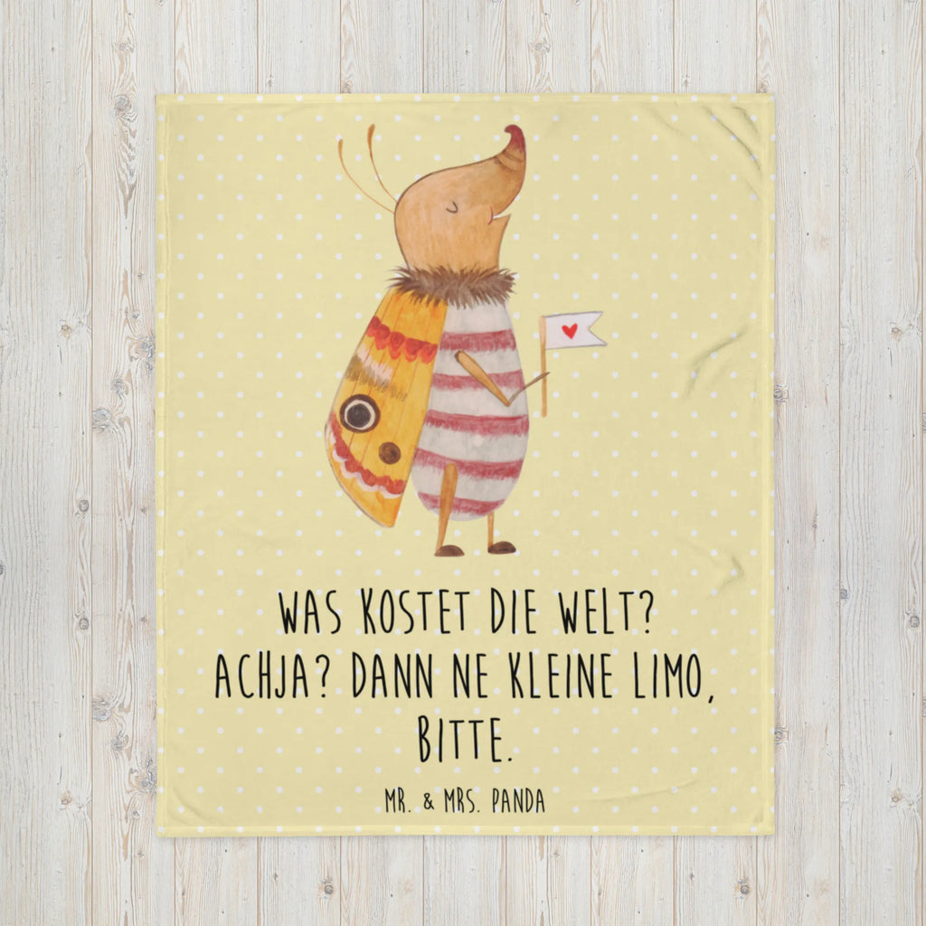 Kuscheldecke Nachtfalter Fähnchen Decke, Wohndecke, Tagesdecke, Wolldecke, Sofadecke, Tiermotive, Gute Laune, lustige Sprüche, Tiere, Nachtfalter, Käfer, Spruch lustig, Spruch witzig, süß, niedlich, Küche Deko, Was kostet die Welt