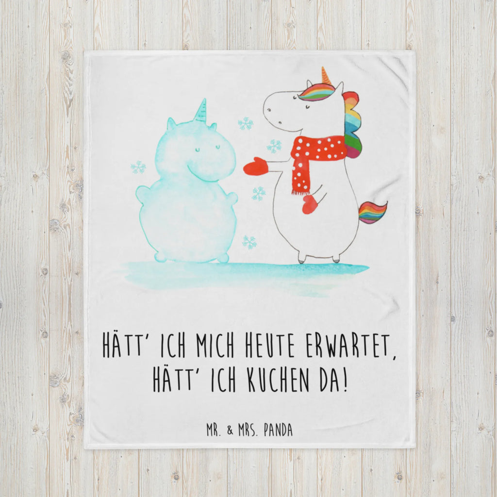 Kuscheldecke Einhorn Schneemann Decke, Wohndecke, Tagesdecke, Wolldecke, Sofadecke, Einhorn, Einhörner, Einhorn Deko, Pegasus, Unicorn, Schneemann, Winter, Schnee, Kuchen, Weihnachten, kalt, Mütze, Handschuhe, X-Mas