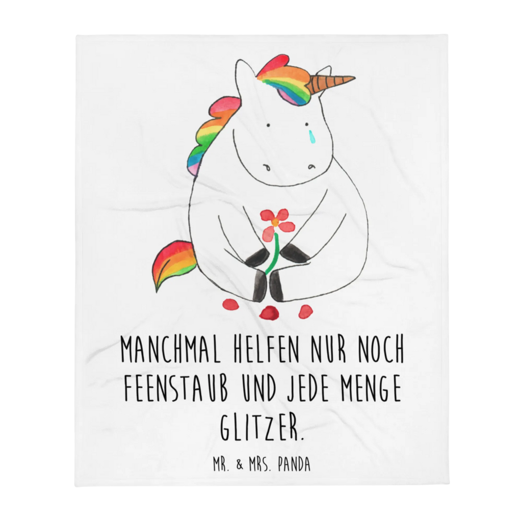 Kuscheldecke Einhorn Traurig Decke, Wohndecke, Tagesdecke, Wolldecke, Sofadecke, Einhorn, Einhörner, Einhorn Deko, Pegasus, Unicorn, Glitzer, Trösten. Freundschaft, Freunde, Liebe, Trauer, Grußkarte, Blume