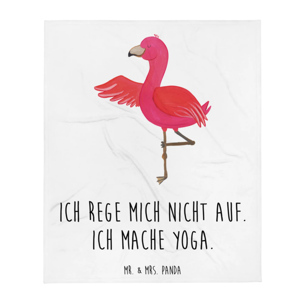 Kuscheldecke Flamingo Yoga Decke, Wohndecke, Tagesdecke, Wolldecke, Sofadecke, Flamingo, Vogel, Yoga, Namaste, Achtsamkeit, Yoga-Übung, Entspannung, Ärger, Aufregen, Tiefenentspannung