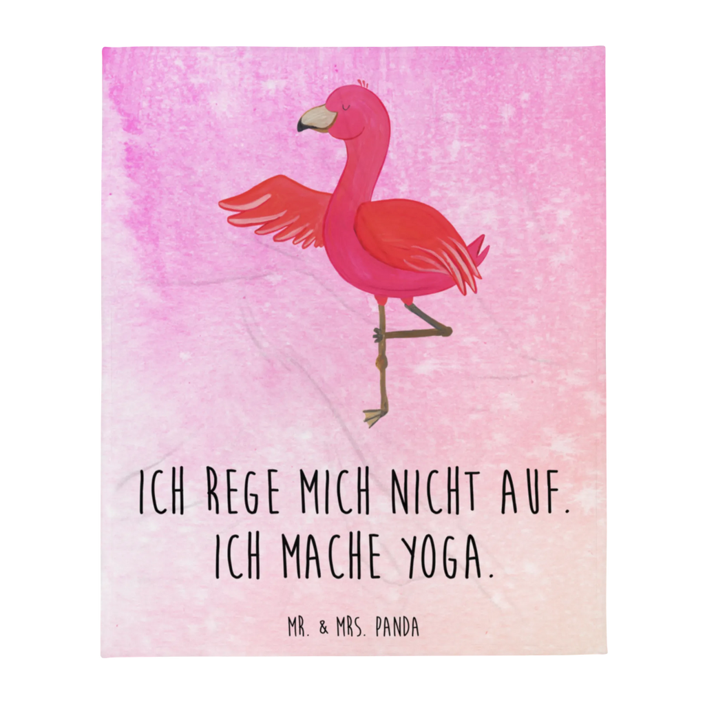 Kuscheldecke Flamingo Yoga Decke, Wohndecke, Tagesdecke, Wolldecke, Sofadecke, Flamingo, Vogel, Yoga, Namaste, Achtsamkeit, Yoga-Übung, Entspannung, Ärger, Aufregen, Tiefenentspannung