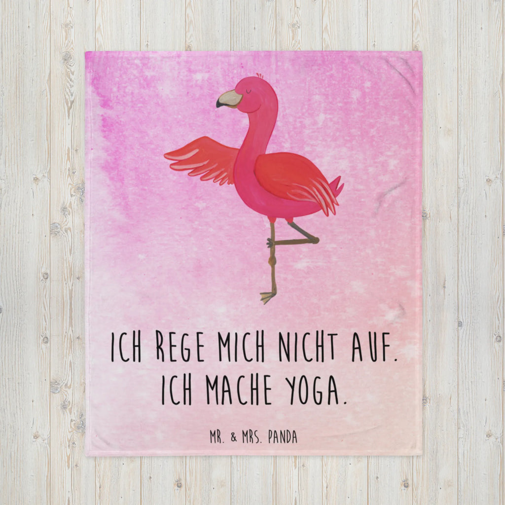 Kuscheldecke Flamingo Yoga Decke, Wohndecke, Tagesdecke, Wolldecke, Sofadecke, Flamingo, Vogel, Yoga, Namaste, Achtsamkeit, Yoga-Übung, Entspannung, Ärger, Aufregen, Tiefenentspannung