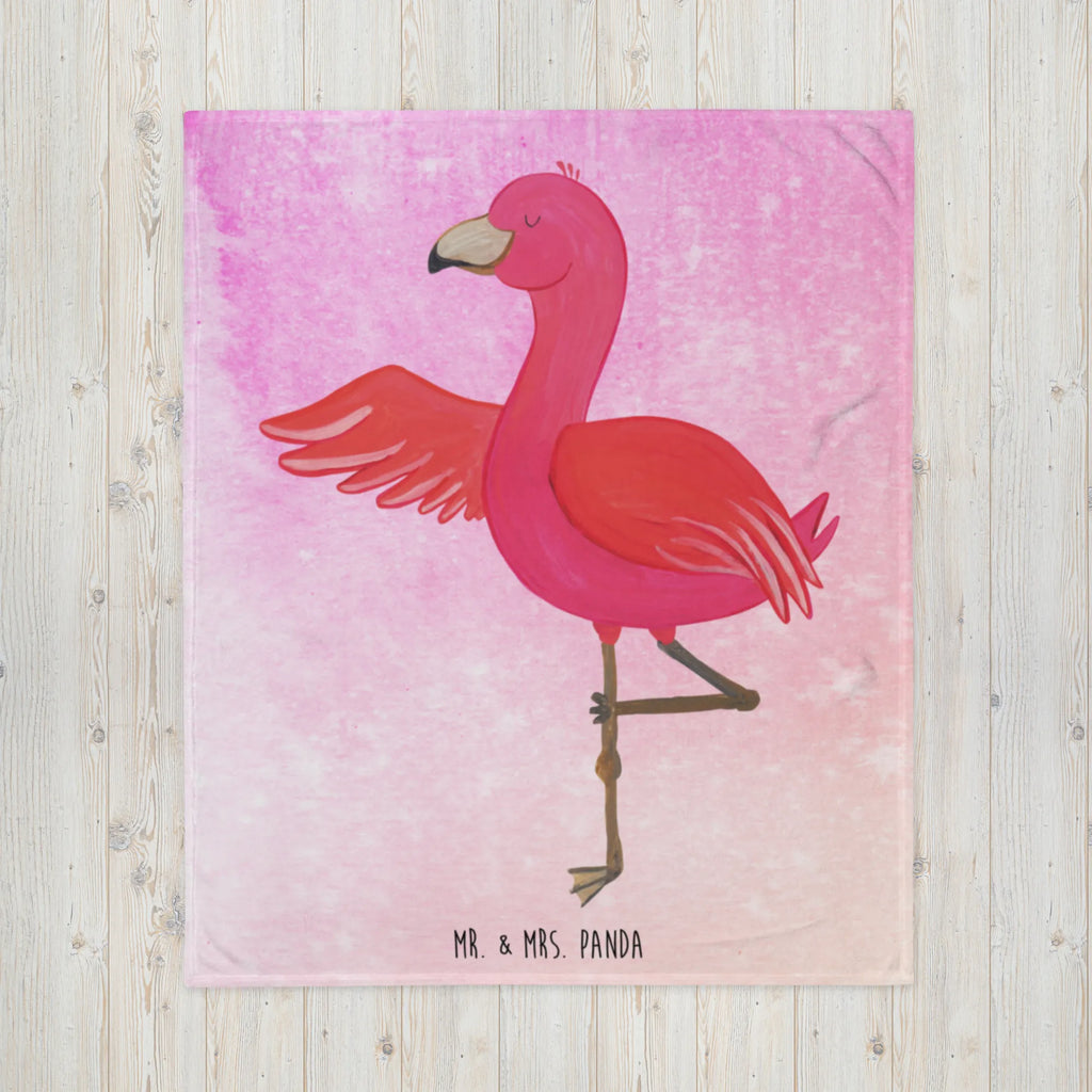 Kuscheldecke Flamingo Yoga Decke, Wohndecke, Tagesdecke, Wolldecke, Sofadecke, Flamingo, Vogel, Yoga, Namaste, Achtsamkeit, Yoga-Übung, Entspannung, Ärger, Aufregen, Tiefenentspannung