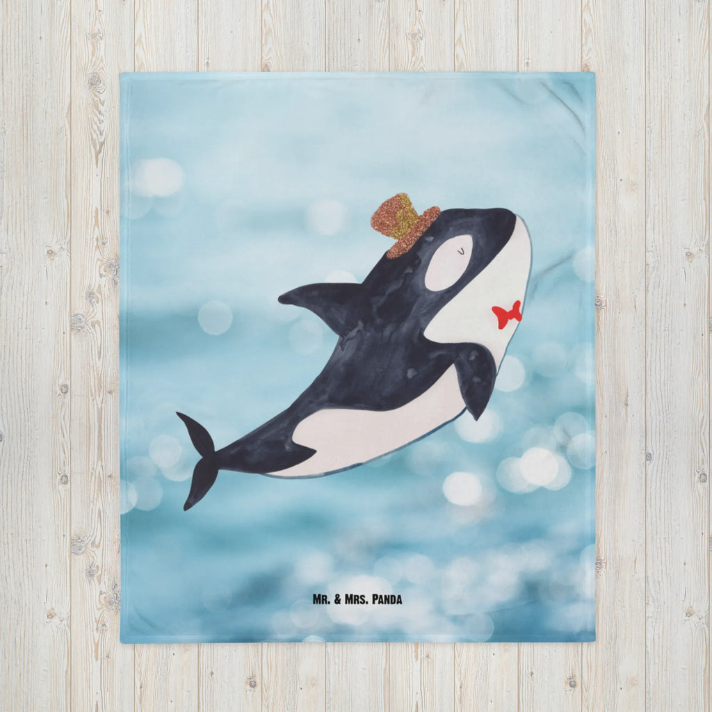 Kuscheldecke Orca Zylinder Decke, Wohndecke, Tagesdecke, Wolldecke, Sofadecke, Meerestiere, Meer, Urlaub, Narwal, Glitter, Konfetti, Glitzer, Geburtstag, Feier, Fete, Fest, Glückwunsch, Orca