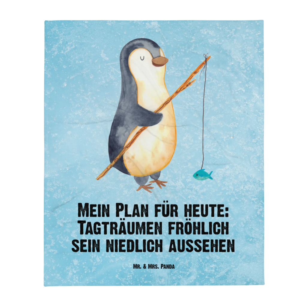 Kuscheldecke Pinguin Angler Decke, Wohndecke, Tagesdecke, Wolldecke, Sofadecke, Pinguin, Pinguine, Angeln, Angler, Tagträume, Hobby, Plan, Planer, Tagesplan, Neustart, Motivation, Geschenk, Freundinnen, Geschenkidee, Urlaub, Wochenende