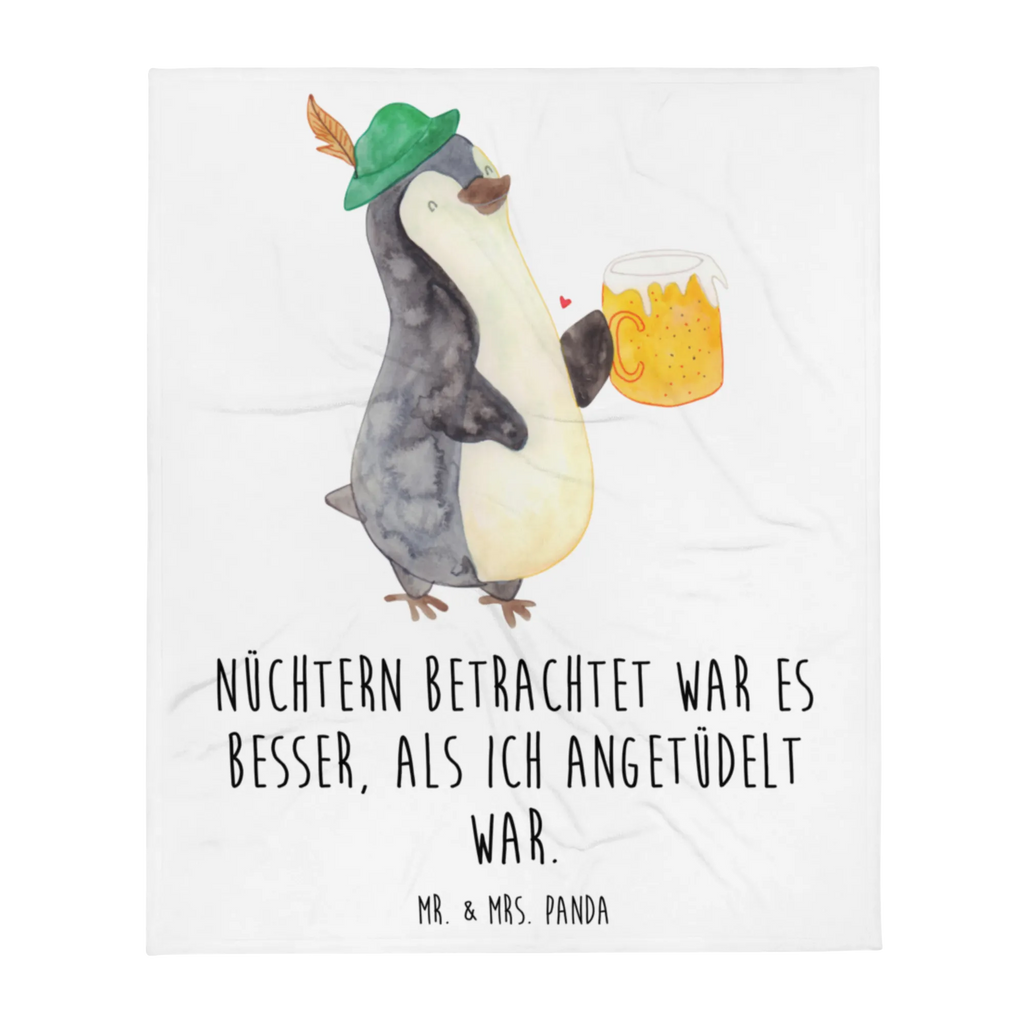 Kuscheldecke Pinguin Bier Decke, Wohndecke, Tagesdecke, Wolldecke, Sofadecke, Pinguin, Pinguine, Bier, Oktoberfest