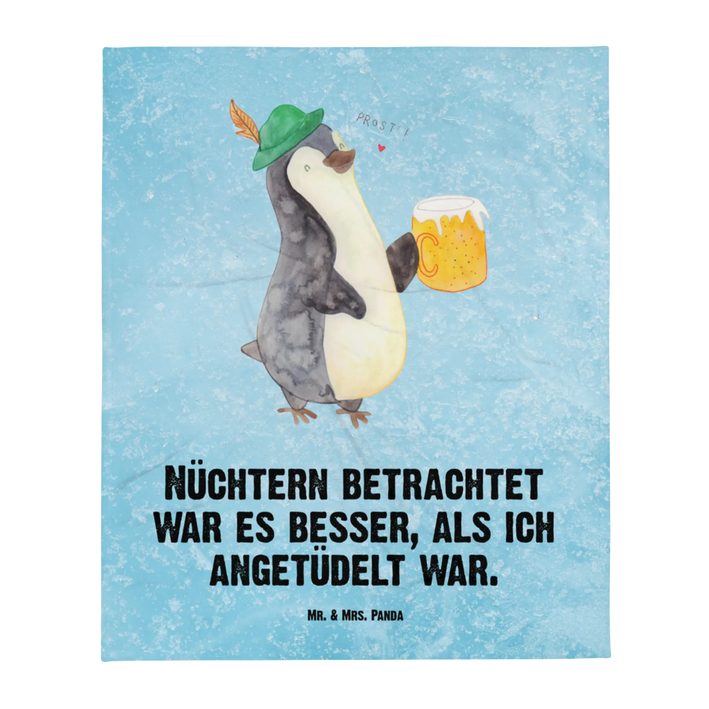 Kuscheldecke Pinguin Bier Decke, Wohndecke, Tagesdecke, Wolldecke, Sofadecke, Pinguin, Pinguine, Bier, Oktoberfest