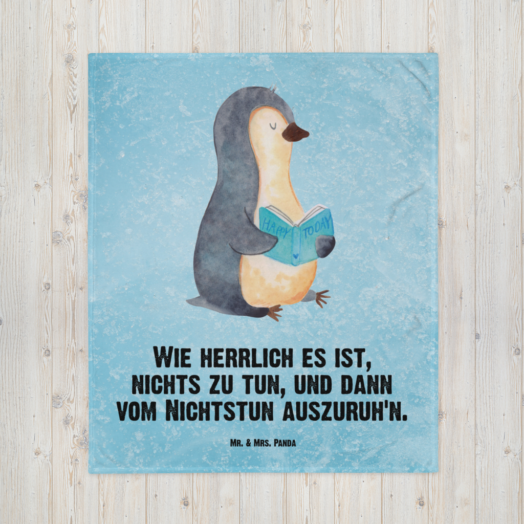 Kuscheldecke Pinguin Buch Decke, Wohndecke, Tagesdecke, Wolldecke, Sofadecke, Pinguin, Pinguine, Buch, Lesen, Bücherwurm, Nichtstun, Faulenzen, Ferien, Urlaub, Freizeit