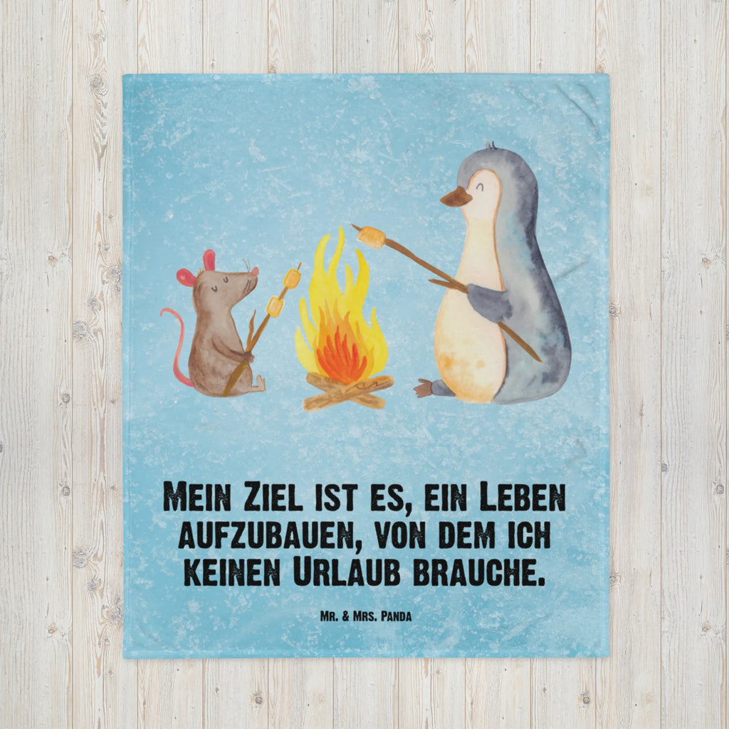 Kuscheldecke Pinguin Lagerfeuer Decke, Wohndecke, Tagesdecke, Wolldecke, Sofadecke, Pinguin, Maus, Pinguine, Lagerfeuer, Leben, Arbeit, Job, Motivation, Büro, Büroalltag, Lebensspruch, Lebensmotivation, Neustart, Liebe, grillen, Feuer, Marshmallows