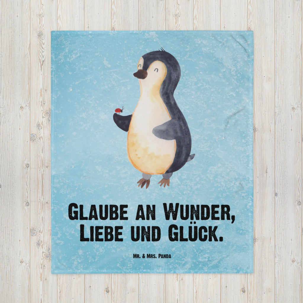 Kuscheldecke Pinguin Marienkäfer Decke, Wohndecke, Tagesdecke, Wolldecke, Sofadecke, Pinguin, Pinguine, Marienkäfer, Liebe, Wunder, Glück, Freude, Lebensfreude