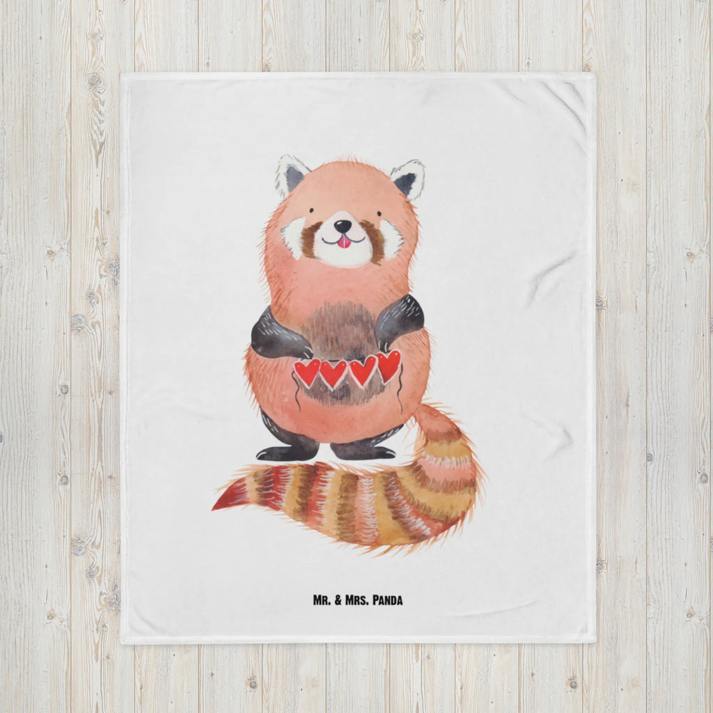 Kuscheldecke Roter Panda Decke, Wohndecke, Tagesdecke, Wolldecke, Sofadecke, Tiermotive, Gute Laune, lustige Sprüche, Tiere, Panda, Liebe, Rot, Herz, Liebling, Lieblingsmensch