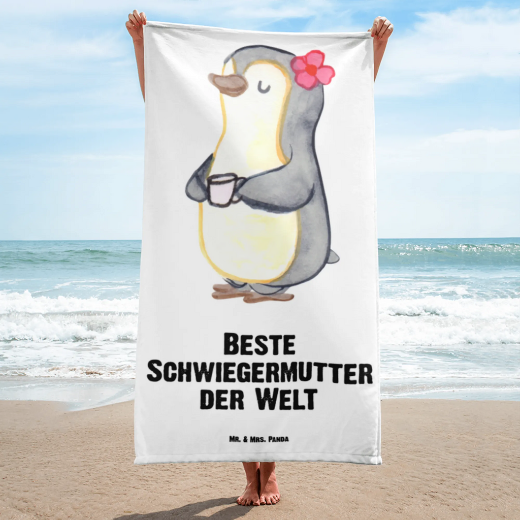 XL Badehandtuch Pinguin Beste Schwiegermutter der Welt Handtuch, Badetuch, Duschtuch, Strandtuch, Saunatuch, für, Dankeschön, Geschenk, Schenken, Geburtstag, Geburtstagsgeschenk, Geschenkidee, Danke, Bedanken, Mitbringsel, Freude machen, Geschenktipp, Schwiegermutter, Schwiegermama, Schwiegereltern, Mama, Mutter, Mutter des Ehepartners, angeheiratet