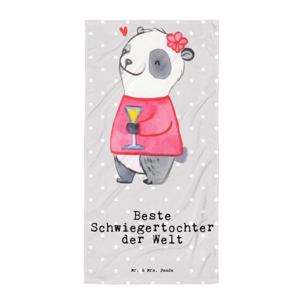 XL Badehandtuch Panda Beste Schwiegertochter der Welt Handtuch, Badetuch, Duschtuch, Strandtuch, Saunatuch, für, Dankeschön, Geschenk, Schenken, Geburtstag, Geburtstagsgeschenk, Geschenkidee, Danke, Bedanken, Mitbringsel, Freude machen, Geschenktipp, Schwiegertochter, Tochter, Ehefrau des Sohns, Frau, angeheiratet, Hochzeit