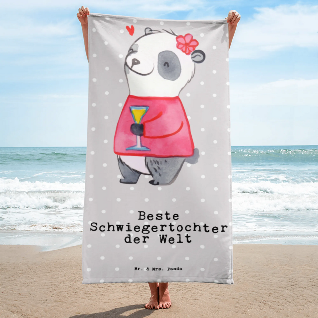 XL Badehandtuch Panda Beste Schwiegertochter der Welt Handtuch, Badetuch, Duschtuch, Strandtuch, Saunatuch, für, Dankeschön, Geschenk, Schenken, Geburtstag, Geburtstagsgeschenk, Geschenkidee, Danke, Bedanken, Mitbringsel, Freude machen, Geschenktipp, Schwiegertochter, Tochter, Ehefrau des Sohns, Frau, angeheiratet, Hochzeit