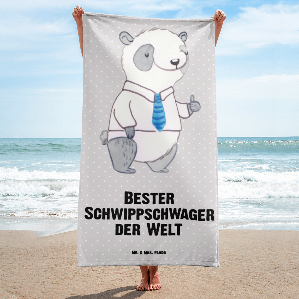 XL Badehandtuch Panda Bester Schwippschwager der Welt Handtuch, Badetuch, Duschtuch, Strandtuch, Saunatuch, für, Dankeschön, Geschenk, Schenken, Geburtstag, Geburtstagsgeschenk, Geschenkidee, Danke, Bedanken, Mitbringsel, Freude machen, Geschenktipp, Schwippschwager, Schwibschwager, Schwipschwager, Schwager, Schwager des Ehepartners, Familie, Verwandtschaft, angeheiratet