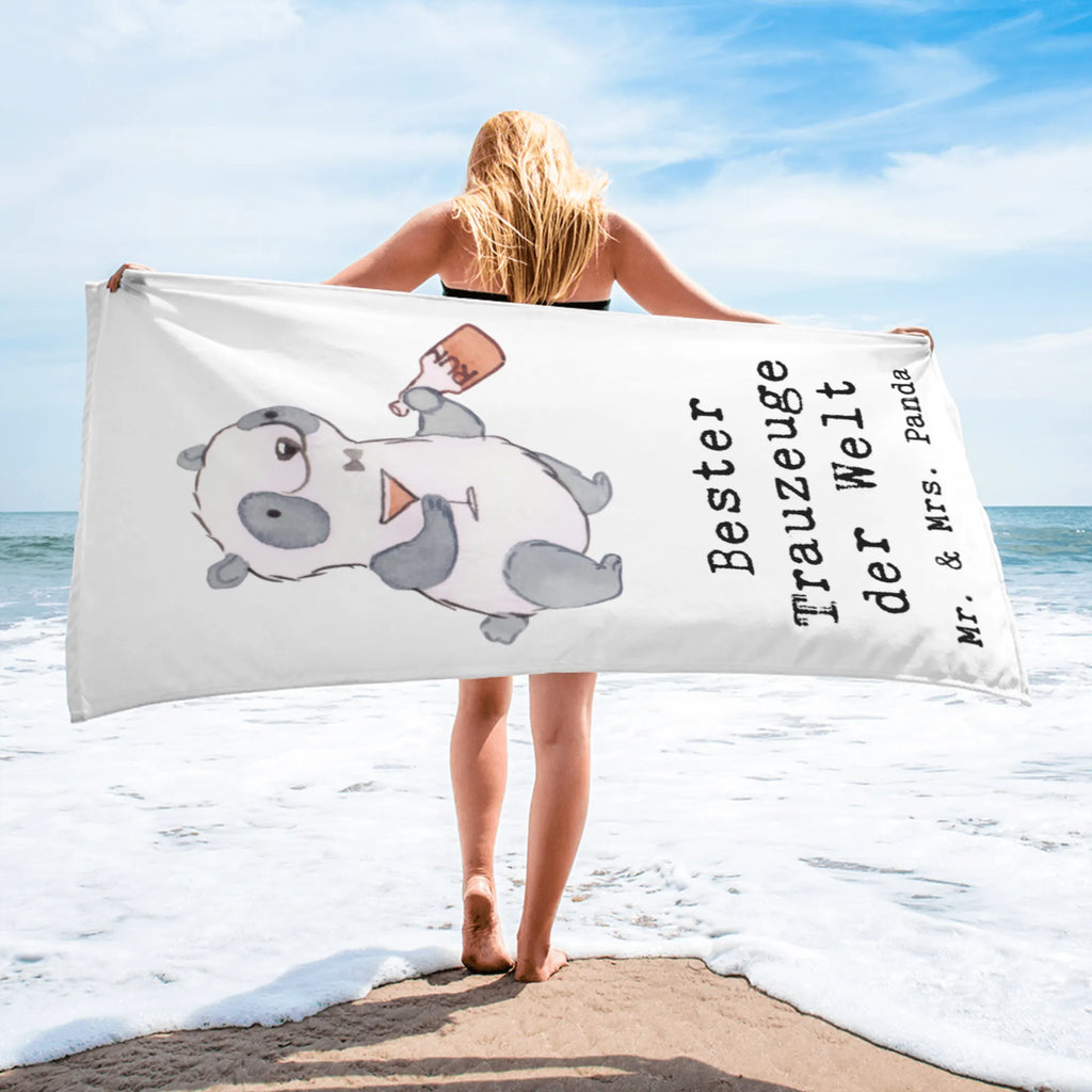 XL Badehandtuch Panda Bester Trauzeuge der Welt Handtuch, Badetuch, Duschtuch, Strandtuch, Saunatuch, für, Dankeschön, Geschenk, Schenken, Geburtstag, Geburtstagsgeschenk, Geschenkidee, Danke, Bedanken, Mitbringsel, Freude machen, Geschenktipp, Trauzeugen, Trauzeuge, Trauhzeugen, Hochzeit, Heirat, JGA, Trauung, Kirche, Standesamt, Braut, Bräutigam