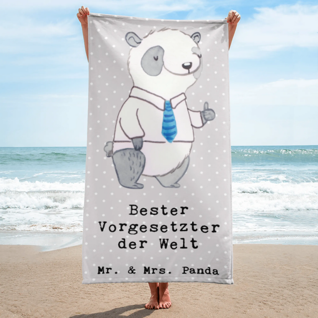 XL Badehandtuch Panda Bester Vorgesetzter der Welt Handtuch, Badetuch, Duschtuch, Strandtuch, Saunatuch, für, Dankeschön, Geschenk, Schenken, Geburtstag, Geburtstagsgeschenk, Geschenkidee, Danke, Bedanken, Mitbringsel, Freude machen, Geschenktipp, Chef, Boss, Abschiedsgeschenk, Abteilungsleiter, Kollege, Vorgesetzter, Vorgesetzte, Arbeit, Leiter, Arbeitgeber, Führungskraft