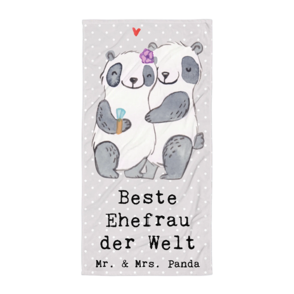 XL Badehandtuch Panda Beste Ehefrau der Welt Handtuch, Badetuch, Duschtuch, Strandtuch, Saunatuch, für, Dankeschön, Geschenk, Schenken, Geburtstag, Geburtstagsgeschenk, Geschenkidee, Danke, Bedanken, Mitbringsel, Freude machen, Geschenktipp, Ehefrau, Beste, Frau, Partnerin, Freundin, Traumfrau, Hochzeit, Liebling, Ehepartner, Ehe, Gattin, Lebensgefährtin, Braut, Kleinigkeit