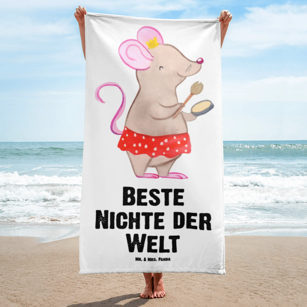 XL Badehandtuch Maus Beste Nichte der Welt Handtuch, Badetuch, Duschtuch, Strandtuch, Saunatuch, für, Dankeschön, Geschenk, Schenken, Geburtstag, Geburtstagsgeschenk, Geschenkidee, Danke, Bedanken, Mitbringsel, Freude machen, Geschenktipp, Nichte, Onkel, Tante, Patentante, Patenonkel, Patenkind, Taufe, Tochter der Schwester, Tochter des Bruders, Beste