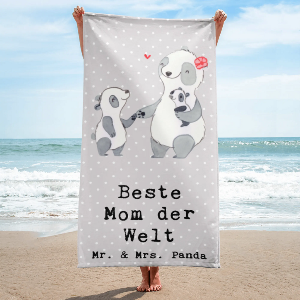 XL Badehandtuch Panda Beste Mom der Welt Handtuch, Badetuch, Duschtuch, Strandtuch, Saunatuch, für, Dankeschön, Geschenk, Schenken, Geburtstag, Geburtstagsgeschenk, Geschenkidee, Danke, Bedanken, Mitbringsel, Freude machen, Geschenktipp, Mom, Mommy, Mama, Mami, Mutter, Muttertag, Mutti, Ma, Tochter, Sohn, Beste Mama, Beste, Supermama