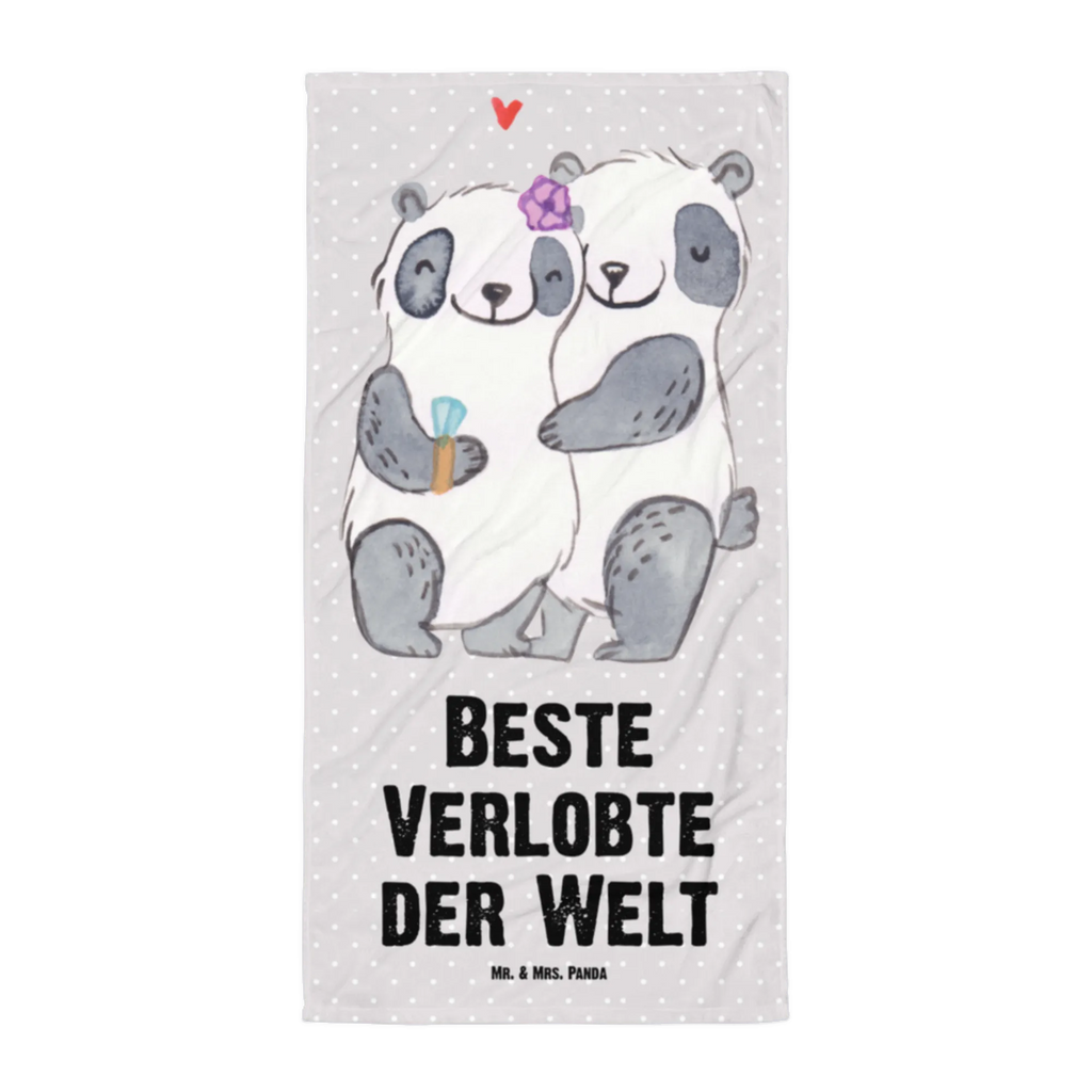 XL Badehandtuch Panda Beste Verlobte der Welt Handtuch, Badetuch, Duschtuch, Strandtuch, Saunatuch, für, Dankeschön, Geschenk, Schenken, Geburtstag, Geburtstagsgeschenk, Geschenkidee, Danke, Bedanken, Mitbringsel, Freude machen, Geschenktipp, Verlobte, Verloben, Verlobung, Traumfrau, Frau, Freundin, Ehefrau, Zukünftige, Hochzeit, Ehe