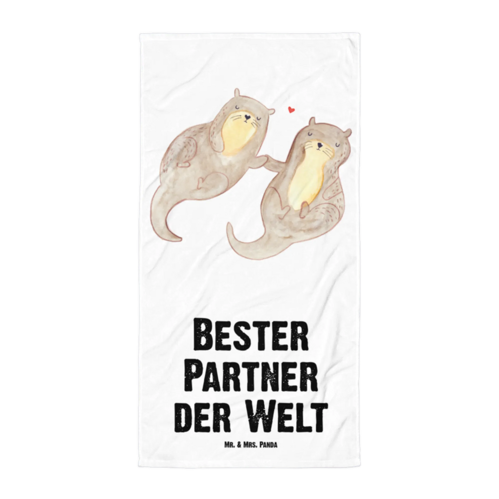 XL Badehandtuch Otter Bester Partner der Welt Handtuch, Badetuch, Duschtuch, Strandtuch, Saunatuch, für, Dankeschön, Geschenk, Schenken, Geburtstag, Geburtstagsgeschenk, Geschenkidee, Danke, Bedanken, Mitbringsel, Freude machen, Geschenktipp, Partner, Ehepartner, Mann, Frau, Ehefrau, Ehemann. Freundin, Freund, Lebensgefährte, Paar, Liebe