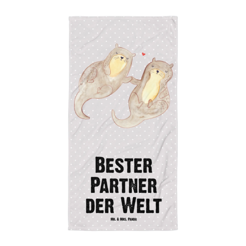 XL Badehandtuch Otter Bester Partner der Welt Handtuch, Badetuch, Duschtuch, Strandtuch, Saunatuch, für, Dankeschön, Geschenk, Schenken, Geburtstag, Geburtstagsgeschenk, Geschenkidee, Danke, Bedanken, Mitbringsel, Freude machen, Geschenktipp, Partner, Ehepartner, Mann, Frau, Ehefrau, Ehemann. Freundin, Freund, Lebensgefährte, Paar, Liebe