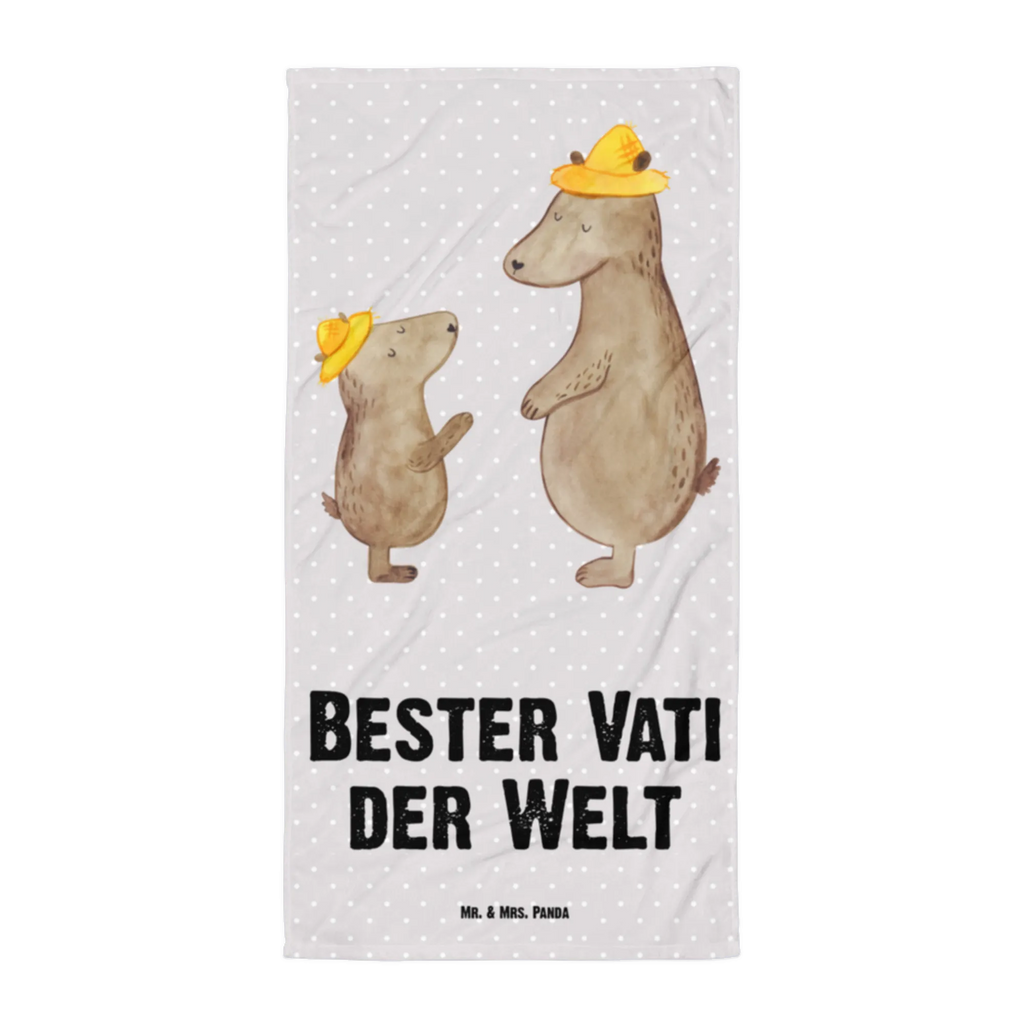 XL Badehandtuch Bär Bester Vati der Welt Handtuch, Badetuch, Duschtuch, Strandtuch, Saunatuch, für, Dankeschön, Geschenk, Schenken, Geburtstag, Geburtstagsgeschenk, Geschenkidee, Danke, Bedanken, Mitbringsel, Freude machen, Geschenktipp, Vater, Papa, Dad, Daddy, Paps, Papi, Vati, Eltern, Geschenk Vater, Mann, Familie, Bester, Kleinigkeit