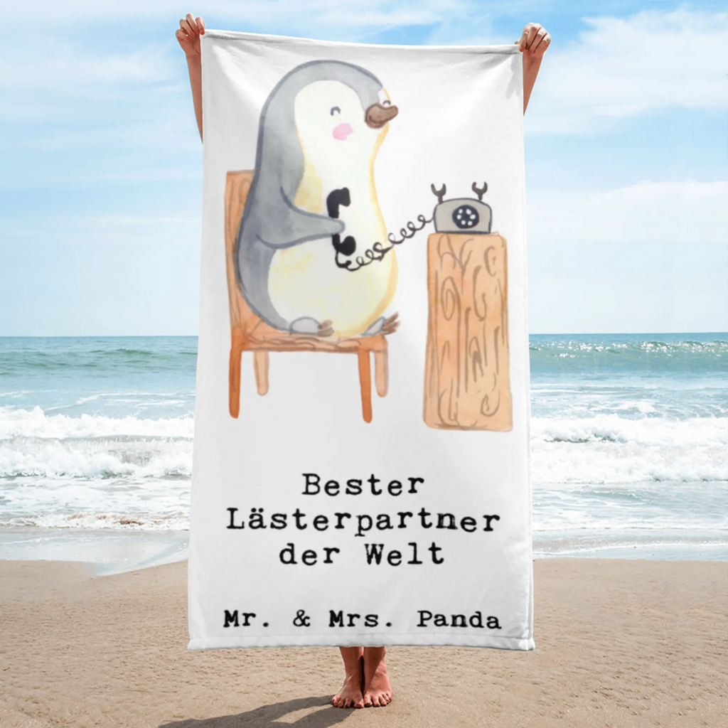 XL Badehandtuch Pinguin Bester Lästerpartner der Welt Handtuch, Badetuch, Duschtuch, Strandtuch, Saunatuch, für, Dankeschön, Geschenk, Schenken, Geburtstag, Geburtstagsgeschenk, Geschenkidee, Danke, Bedanken, Mitbringsel, Freude machen, Geschenktipp, Lästerpartner, Lesterpartner, lestern, Lästerschwester, Lästern, beste Freundin, Freundin, Spaß, bff