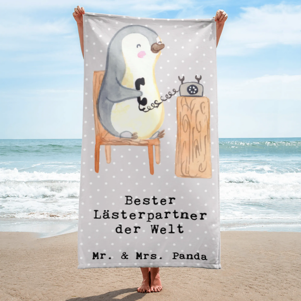 XL Badehandtuch Pinguin Bester Lästerpartner der Welt Handtuch, Badetuch, Duschtuch, Strandtuch, Saunatuch, für, Dankeschön, Geschenk, Schenken, Geburtstag, Geburtstagsgeschenk, Geschenkidee, Danke, Bedanken, Mitbringsel, Freude machen, Geschenktipp, Lästerpartner, Lesterpartner, lestern, Lästerschwester, Lästern, beste Freundin, Freundin, Spaß, bff