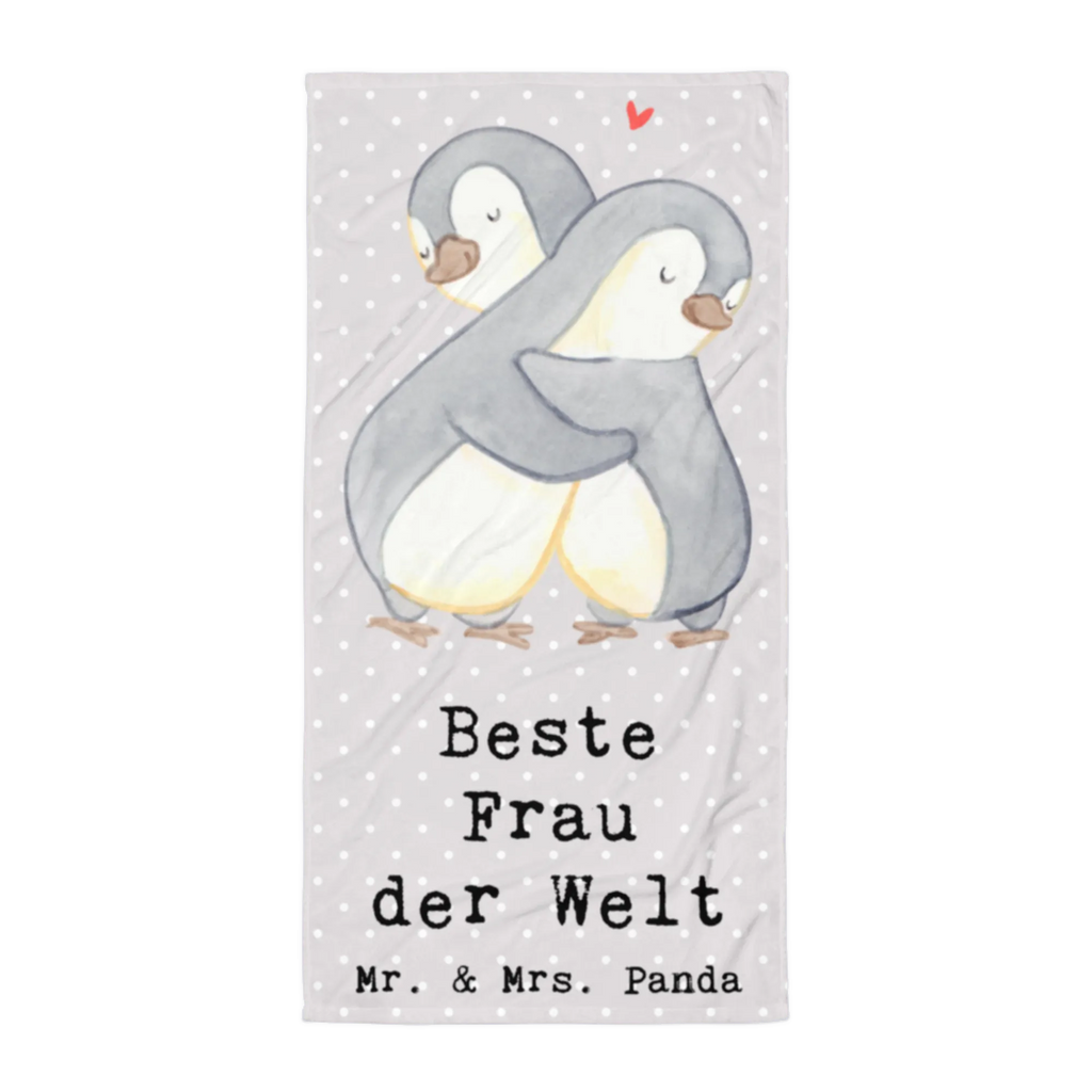 XL Badehandtuch Pinguin Beste Frau der Welt Handtuch, Badetuch, Duschtuch, Strandtuch, Saunatuch, für, Dankeschön, Geschenk, Schenken, Geburtstag, Geburtstagsgeschenk, Geschenkidee, Danke, Bedanken, Mitbringsel, Freude machen, Geschenktipp, Beste, Frau, Ehefrau, Partnerin, Freundin, Traumfrau, Liebling, Ehepartner, Ehe, Gattin, Lebensgefährtin, Braut, Kleinigkeit