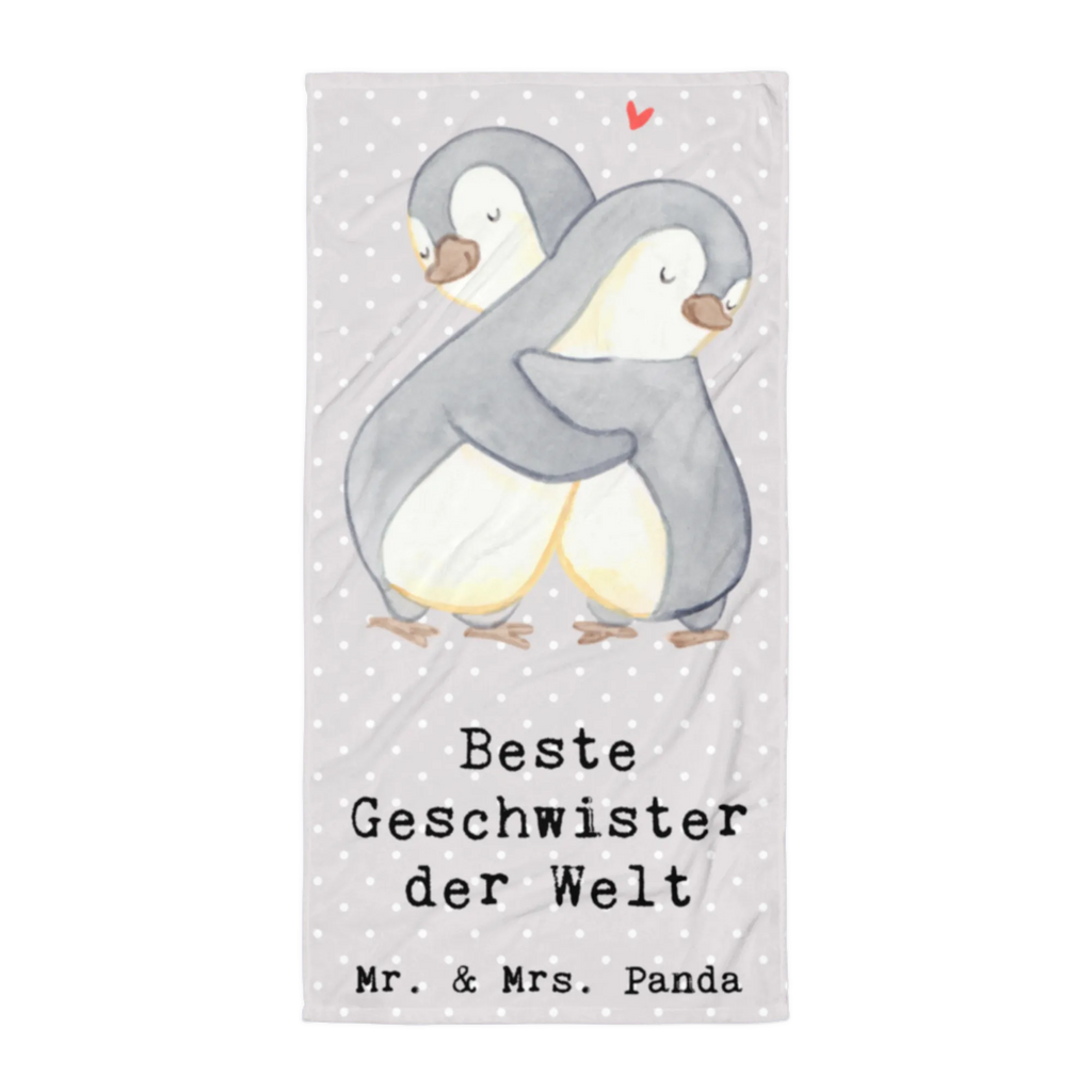 XL Badehandtuch Pinguin Beste Geschwister der Welt Handtuch, Badetuch, Duschtuch, Strandtuch, Saunatuch, für, Dankeschön, Geschenk, Schenken, Geburtstag, Geburtstagsgeschenk, Geschenkidee, Danke, Bedanken, Mitbringsel, Freude machen, Geschenktipp, Geschwister, Geschwisterchen, Bruder, Schwester, Schwestern, Brüder, Familie, Nachwuchs