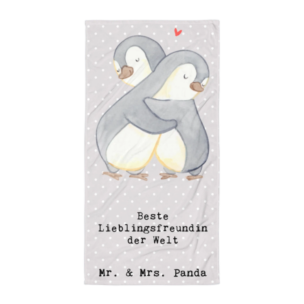 XL Badehandtuch Pinguin Beste Lieblingsfreundin der Welt Handtuch, Badetuch, Duschtuch, Strandtuch, Saunatuch, für, Dankeschön, Geschenk, Schenken, Geburtstag, Geburtstagsgeschenk, Geschenkidee, Danke, Bedanken, Mitbringsel, Freude machen, Geschenktipp, Lieblingsfreundin, Freundin, Partnerin, Lieblingsmensch, Lieblings Mensch, Liebling, Partner, Bae, beste Freundin, Liebe, Herz, Love