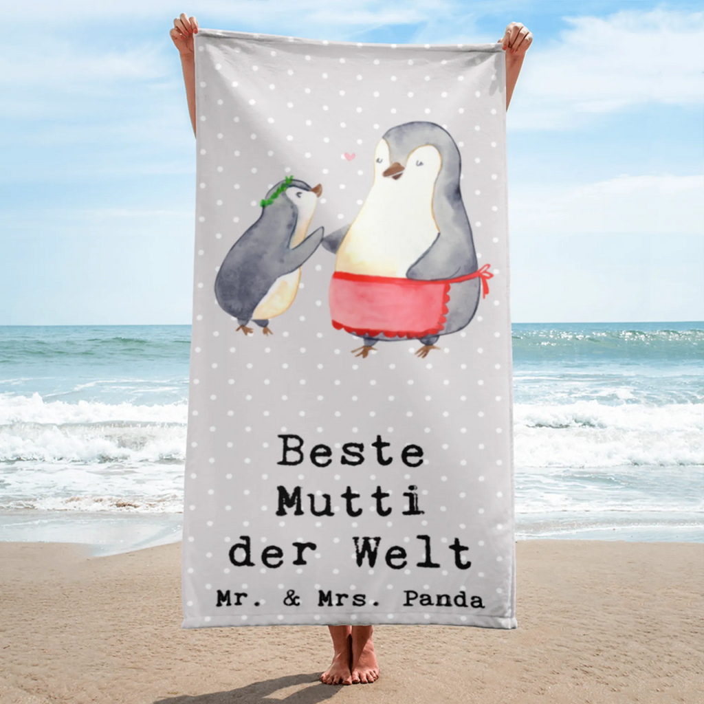 XL Badehandtuch Pinguin Beste Mutti der Welt Handtuch, Badetuch, Duschtuch, Strandtuch, Saunatuch, für, Dankeschön, Geschenk, Schenken, Geburtstag, Geburtstagsgeschenk, Geschenkidee, Danke, Bedanken, Mitbringsel, Freude machen, Geschenktipp, Mama, Mami, Mutter, Muttertag, Mutti, Ma, Tochter, Sohn, Beste Mama, Beste, Supermama