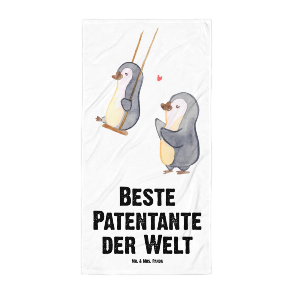 XL Badehandtuch Pinguin Beste Patentante der Welt Handtuch, Badetuch, Duschtuch, Strandtuch, Saunatuch, für, Dankeschön, Geschenk, Schenken, Geburtstag, Geburtstagsgeschenk, Geschenkidee, Danke, Bedanken, Mitbringsel, Freude machen, Geschenktipp, Patentante, Paten Tante, Lieblingstante, Taufpartner, Taufe, Familie, Kleinigkeit, Nichte, Neffe