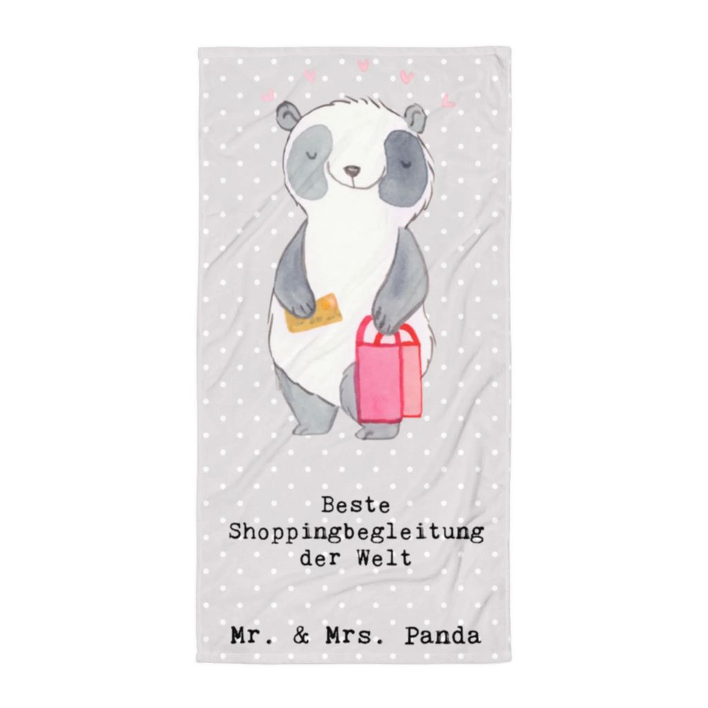 XL Badehandtuch Panda Beste Shoppingbegleitung der Welt Handtuch, Badetuch, Duschtuch, Strandtuch, Saunatuch, für, Dankeschön, Geschenk, Schenken, Geburtstag, Geburtstagsgeschenk, Geschenkidee, Danke, Bedanken, Mitbringsel, Freude machen, Geschenktipp, Shoppingbegleitung, Shoppingpartner, Begleitung, Shoppen, Partner, Freundin, Freund, bff, Shopping, Einkaufen, Shopping-Queen, Queen, Bester