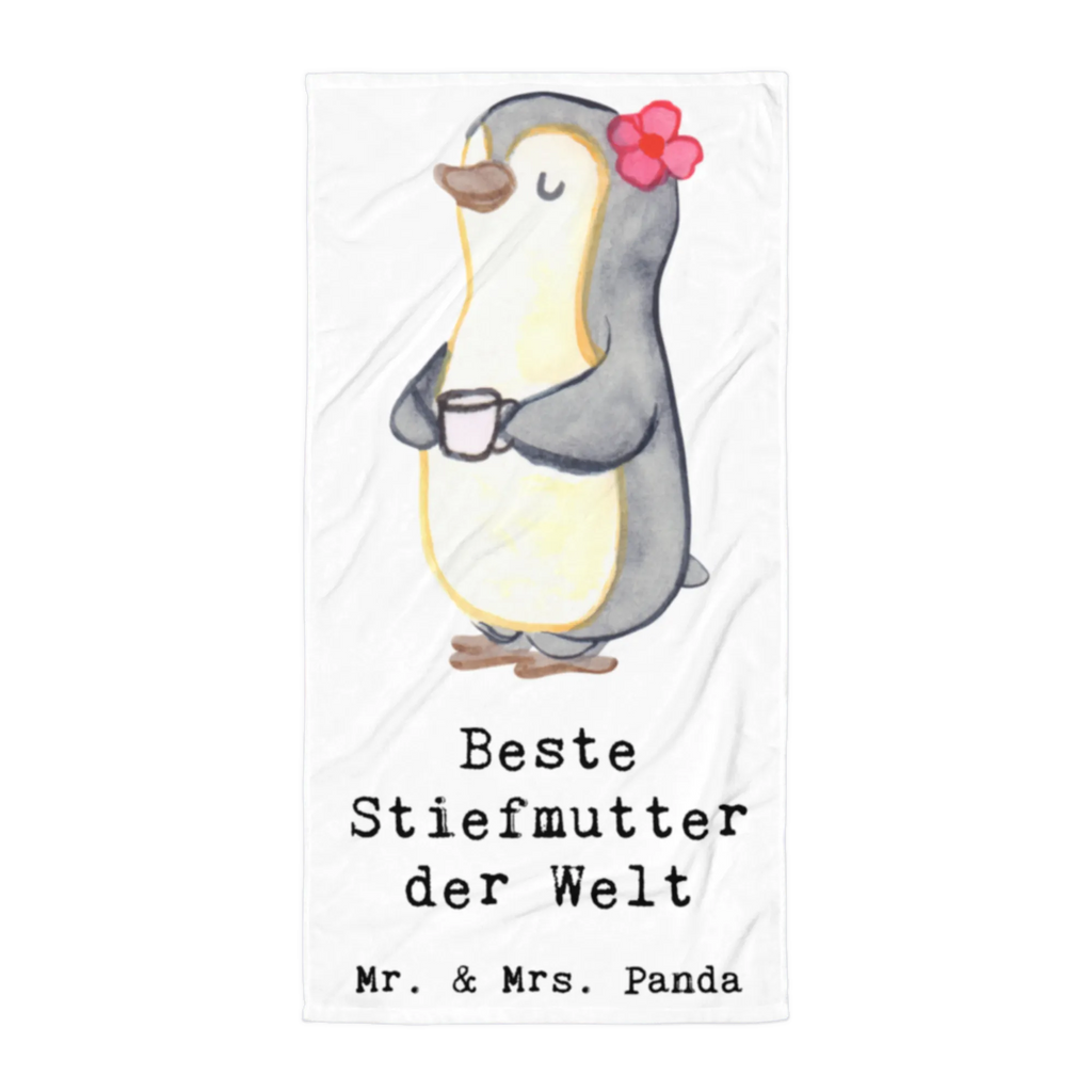 XL Badehandtuch Pinguin Beste Stiefmutter der Welt Handtuch, Badetuch, Duschtuch, Strandtuch, Saunatuch, für, Dankeschön, Geschenk, Schenken, Geburtstag, Geburtstagsgeschenk, Geschenkidee, Danke, Bedanken, Mitbringsel, Freude machen, Geschenktipp, Stiefmutter, Stief Mutter, Stiefmama, Mami, Mutter, Muttertag, Mutti, Mama, Tochter, Sohn, Beste