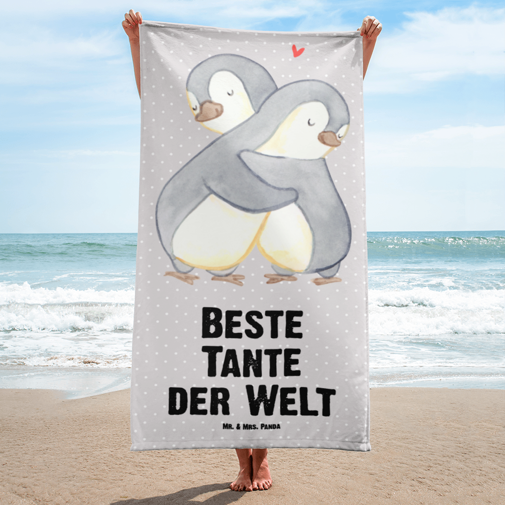 XL Badehandtuch Pinguin Beste Tante der Welt Handtuch, Badetuch, Duschtuch, Strandtuch, Saunatuch, für, Dankeschön, Geschenk, Schenken, Geburtstag, Geburtstagsgeschenk, Geschenkidee, Danke, Bedanken, Mitbringsel, Freude machen, Geschenktipp, Tante, Patentante, Paten Tante, Lieblingstante, Taufpartner, Taufe, Familie, Kleinigkeit, Nichte, Neffe