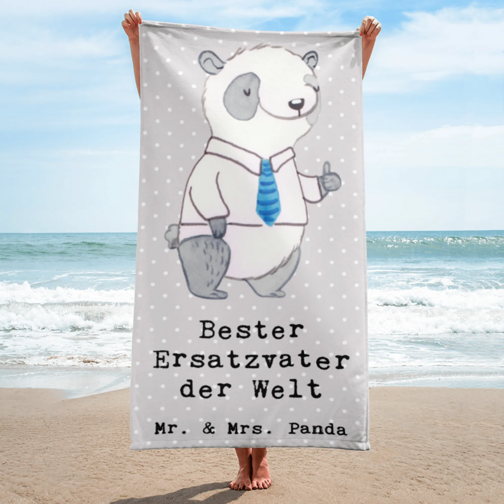 XL Badehandtuch Panda Bester Ersatzvater der Welt Handtuch, Badetuch, Duschtuch, Strandtuch, Saunatuch, für, Dankeschön, Geschenk, Schenken, Geburtstag, Geburtstagsgeschenk, Geschenkidee, Danke, Bedanken, Mitbringsel, Freude machen, Geschenktipp, Bester, Ersatzvater, Ersatz, zweiter, Vater, Papa, Dad, Daddy, Paps, Papi, Vati, Eltern, Geschenk Vater, Mann, Familie, Kleinigkeit