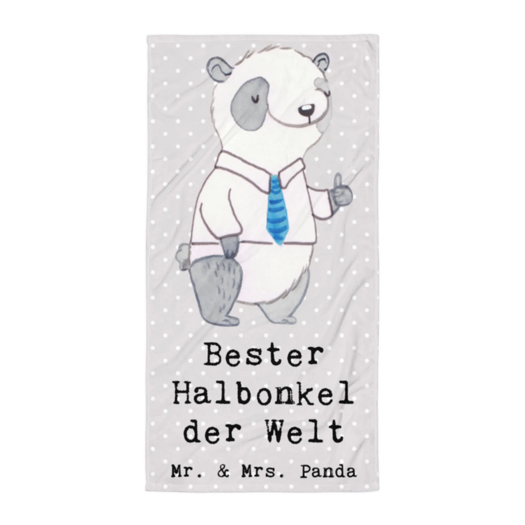 XL Badehandtuch Panda Bester Halbonkel der Welt Handtuch, Badetuch, Duschtuch, Strandtuch, Saunatuch, für, Dankeschön, Geschenk, Schenken, Geburtstag, Geburtstagsgeschenk, Geschenkidee, Danke, Bedanken, Mitbringsel, Freude machen, Geschenktipp, Onkel, bester Onkel, Halbonkel, Stiefonkel, Stief, Stiefgeschwister, Familie, Kleinigkeit