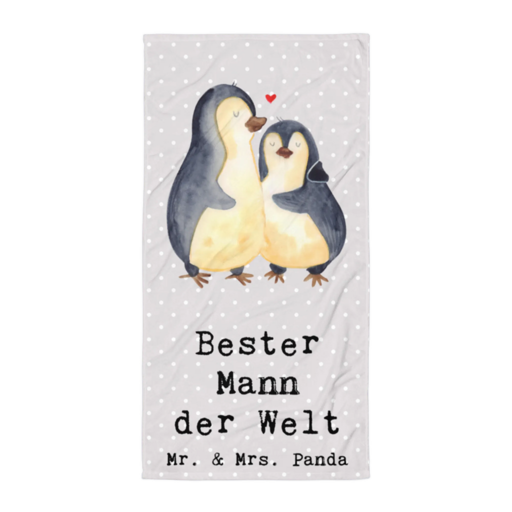 XL Badehandtuch Pinguin Bester Mann der Welt Handtuch, Badetuch, Duschtuch, Strandtuch, Saunatuch, für, Dankeschön, Geschenk, Schenken, Geburtstag, Geburtstagsgeschenk, Geschenkidee, Danke, Bedanken, Mitbringsel, Freude machen, Geschenktipp, Ehemann, Beste, Mann, Partner, Freund, Traummann, Liebling, Ehepartner, Ehe, Gatte, Lebensgefährte, Bräutigam, Kleinigkeit