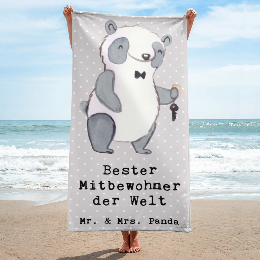 XL Badehandtuch Panda Bester Mitbewohner der Welt Handtuch, Badetuch, Duschtuch, Strandtuch, Saunatuch, für, Dankeschön, Geschenk, Schenken, Geburtstag, Geburtstagsgeschenk, Geschenkidee, Danke, Bedanken, Mitbringsel, Freude machen, Geschenktipp, Mitbewohner, WG, Zimmernachbar, Wohngemeinschaft, WG-Bewohner, Zimmerkollege, Zimmergenosse, Stubenkamerad